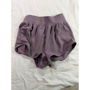 Tiger Friday Child XL Purple Ribbed Athletic Shorts Comfy Dance Stretchy